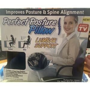 Lumbar Support Pillow for Car - Mid/Lower Back Support Cushion NEW